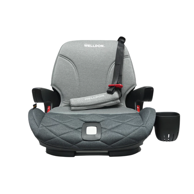 คาร์ซีทเด็กโต Welldon Booster รุ่น Partner (สําหรับ 3-12 ปี) ติดตั้งด้วย Isofix Graphite Black