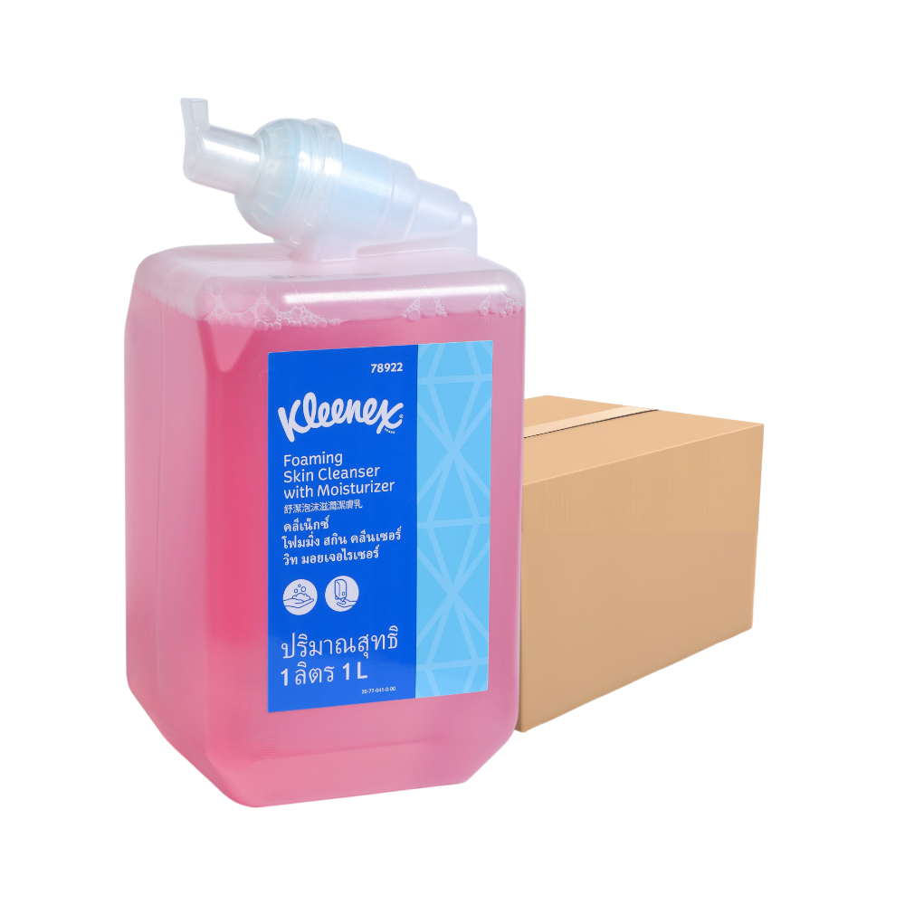 KLEENEX Foaming Skin Cleanser with Moisturizer - Code 78922 -  6 x 1 Liter