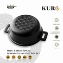 Thumbnail 2 of KURO หม้อชาบูเหล็กหล่อ รุ่น มิซึ ขนาด 6 นิ้ว