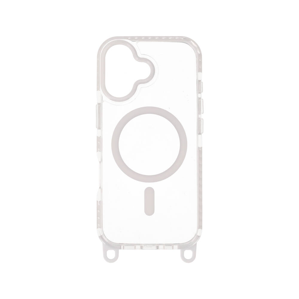 BLUE BOX Case iPhone 17 LanyardFlex Clear White