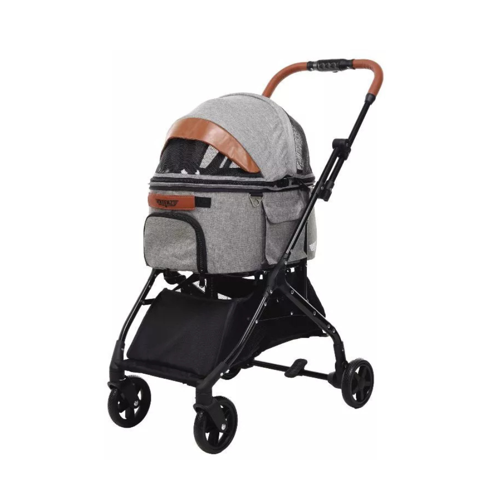 Keenz รุุ่น Airpets รถเข็นสัตว์เลี้ยงขนาดเล็ก รับน้ําหนักได้ 15 KG. Gray Limited