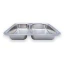 Thumbnail 4 of Empress World ถาดหลุมสแตนเลส 2 ช่อง ฝาปิดพลาสติก x 12