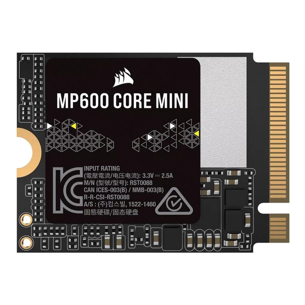 Corsair SSD 1TB MP600 CORE Mini M.2 2230 R5000MB/s W3800MB/s 5Y (Support ROG Ally, Steam Deck, MSI Claw, Legion Go)
