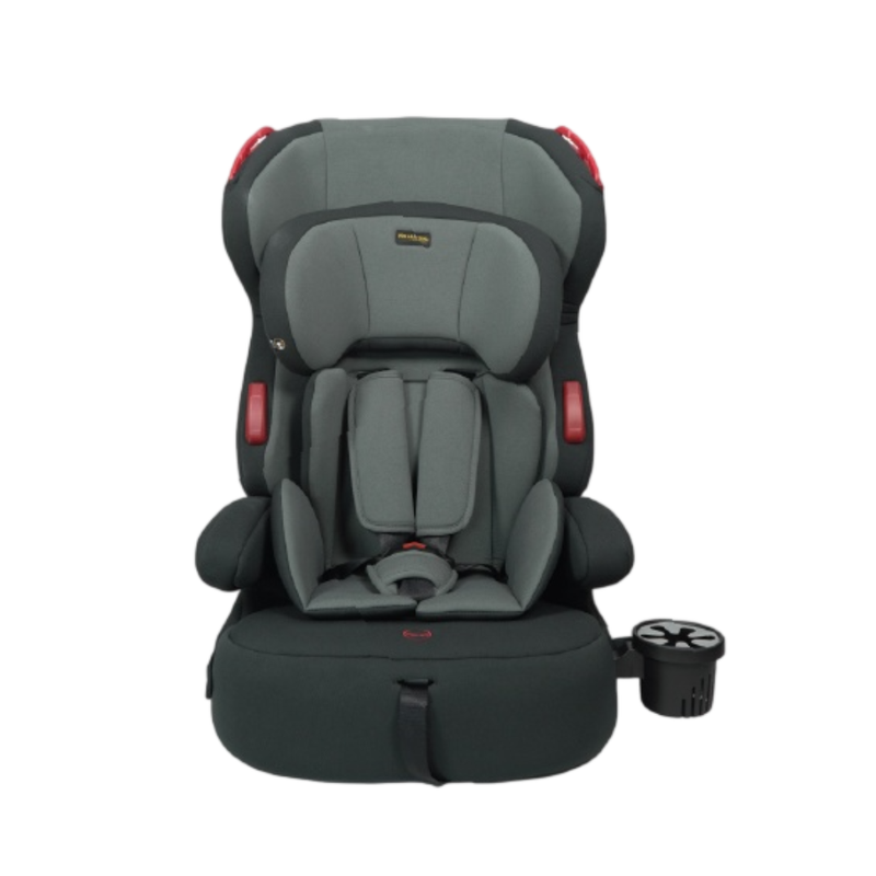 คาร์ซีท Welldon รุ่น Boost GT PRO สําหรับเด็กวัย 9 เดือน-12 ปี ติดตั้งด้วยระบบเข็มขัดนิรภัยรถยนต์ GRAY