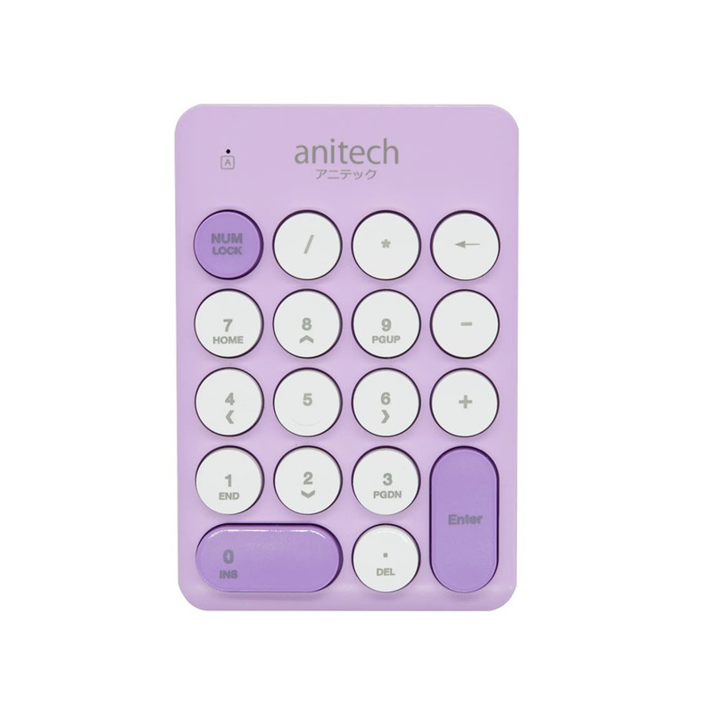 Anitech แอนิเทค อุปกรณ์เสริมคีย์บอร์ด รุ่น N186  [สินค้ารับประกัน 2 ปี] N186-PU
