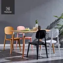 Thumbnail 2 of HAKONE เก้าอี้กินข้าว สไตล์นอร์ดิก ซ้อนได้ รับน้ำหนัก 120 กก. สีเหลือง