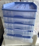 Thumbnail 5 of ์New Look Product Organizer with Upper Tray Model A-109-4 Eggplant Flower Purple Two Tone color