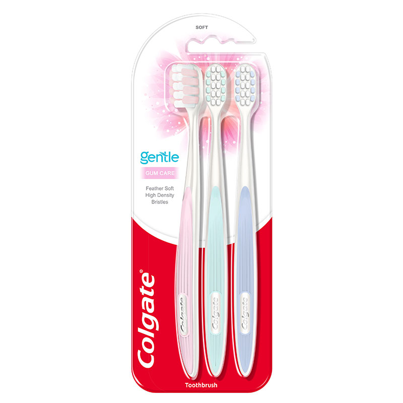COLGATE Toothbrush Gentle Gum Care x 3