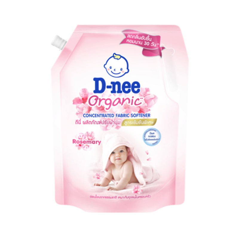 D-nee Baby Fabric Softener Concentrated Organic Rosemary 1,000ml. Pink