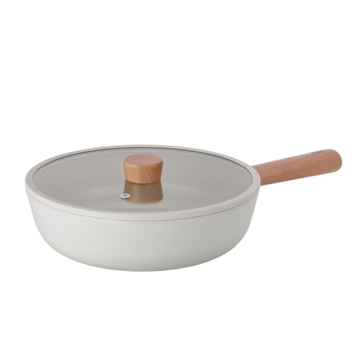 Neoflam Fika Deep Pan with Lid W30 Cream