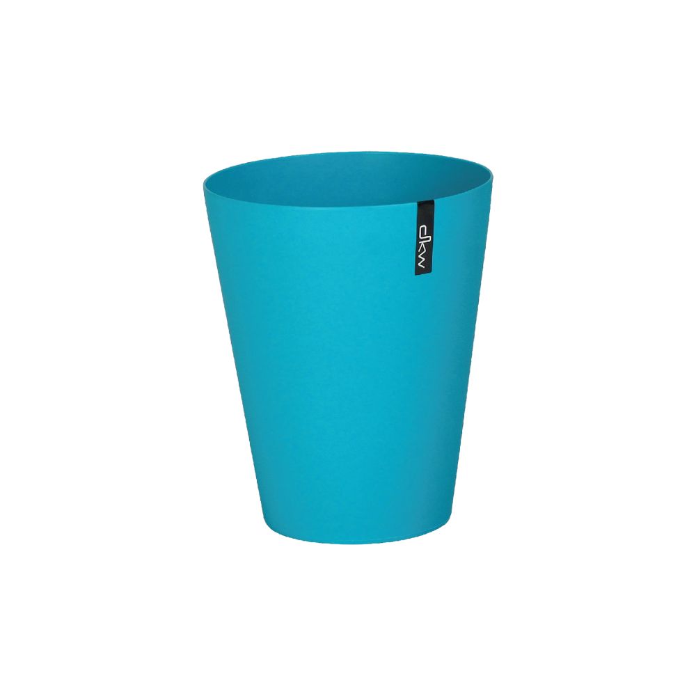 DKW Official HH-202 ถังขยะกลม ไม่มีฝา 4.5ลิตร ถังขยะอึด สวย ทน Trash bin ฟ้าทึบ