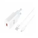 Thumbnail 2 of QPLUS Wall USB Charger 1 USB-A 12W + Micro Cable 1 m White