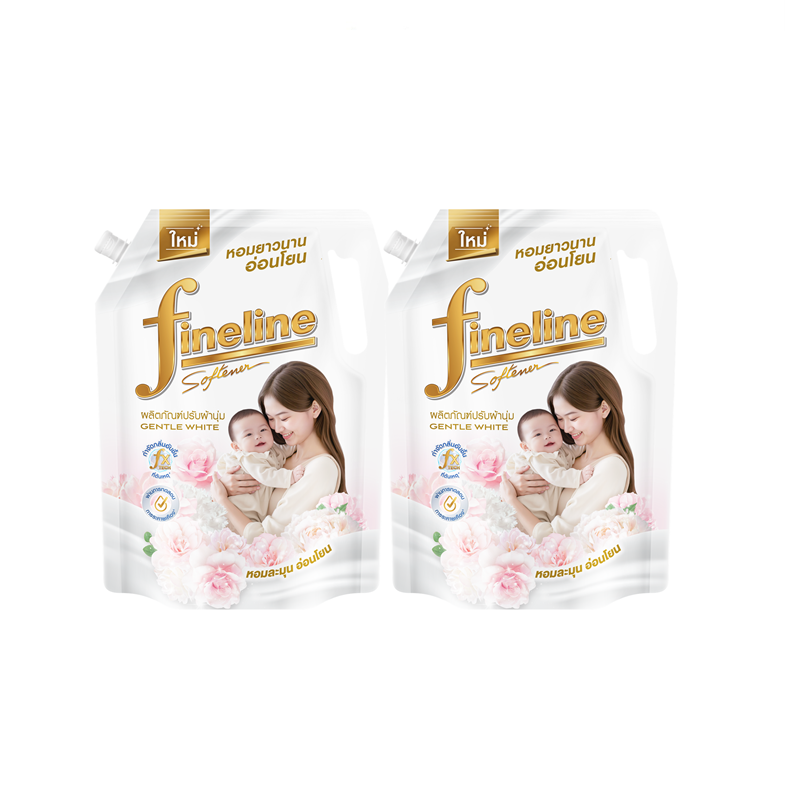 [Pack2] Fineline Fabric Softener 1,300ml. X2,  White