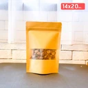 Thumbnail 1 of Matapat ถุงคราฟท์ ถุงซิปล็อคตั้งได้ (14x20 (บรรจุ25ใบ)) ถุงคราฟท์หน้าต่างใส มีซิปล็อค เคลือบด้านใน brown Kraft zip lock ซองเมล็ดพันธุ์ ซองใส่ขนม