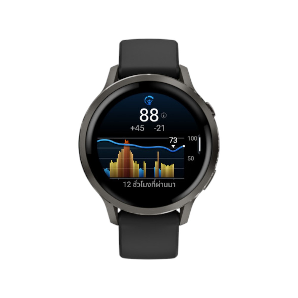 การ์มิน สมาร์ทวอทช์ Venu 4 (41mm), สี Black with Slate and Black