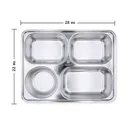 Thumbnail 3 of Empress World ถาดหลุมสแตนเลส 4 ช่อง รุ่น A มน ฝาปิดสแตนเลสเลส x 3