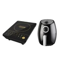 Thumbnail 1 of Gmax หม้อทอดไร้น้ำมัน หม้ออบลมร้อน รุ่น AF-8061 / เตาแม่เหล็กไฟฟ้า เตาไฟฟ้า รุ่น IC-C12 หน้าจอทัชสกรีน ซื้อ1แถม1