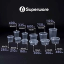 Thumbnail 4 of Matapat LS-Superware กระปุกฝาล็อค ฝาเซฟตี้ (SW - 210 ml.) กระปุกใส่อาหาร Safety seal กระปุกคุกกี้ กล่องใส่อาหาร กล่องขนม ถ้วยน้ำจิ้ม (25ชุด)