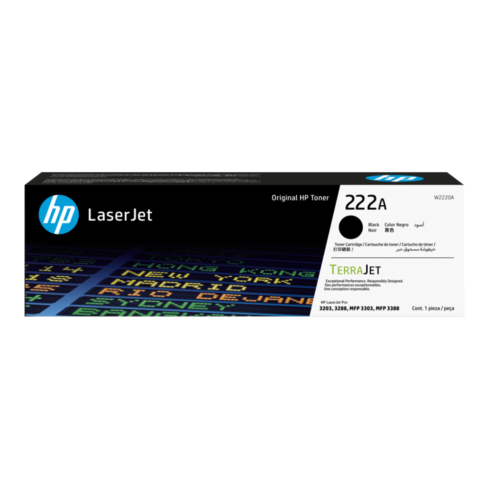 HP TONER (หมึกสําหรับเครื่องพิมพ์) 222A BLACK ORIGINAL LASERJET TONER CARTRIDGE