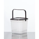 Thumbnail 1 of Panda Outlet ถังน้ำดื่มทรงสี่เหลี่ยม (1,000 ml.) + ฝาปิด + หู น้ำตาล,เจาะรู (ลัง 300 ชิ้น)