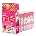 Thumbnail 1 of โอโจ้ เวเฟอร์ชนิดแท่งสอดไส้ครีม รสสตรอเบอร์รี่ 17 ก. x 6