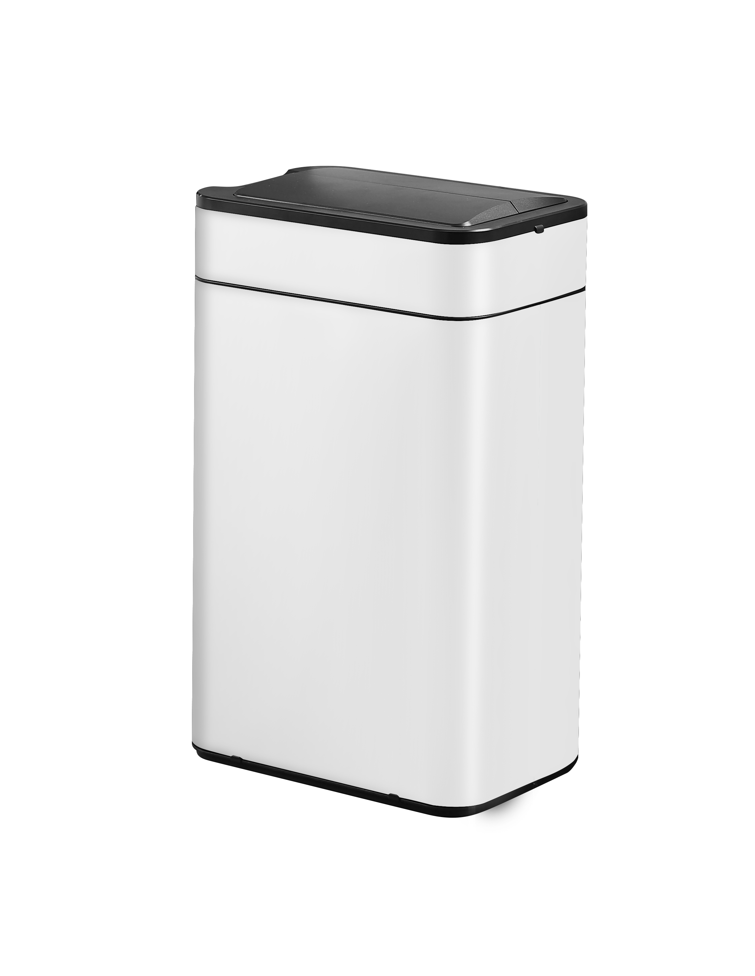 Super Lock Smart Sensor Trash Bin Stainless Steel 430 Auto Open-Close 50L  9607 White