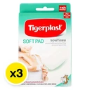 Thumbnail 2 of ไทเกอร์พล๊าส ซอฟท์แพด พลาสเตอร์ปิดแผล ชนิดผ้าก๊อซ 60x100 มม. 4 แผ่น x 3