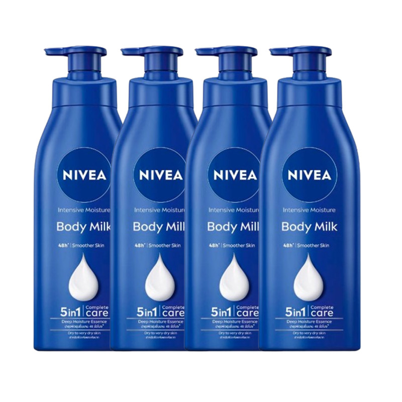 Nivea Body Milk Intensive Moisture Lotion 380 ml x 4