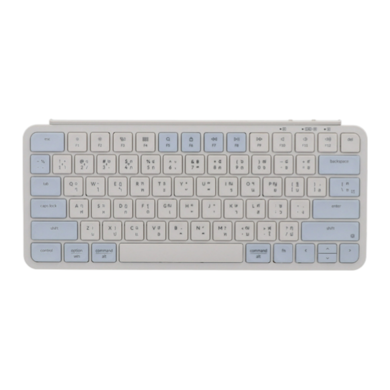 WIRELESS KEYBOARD (คีย์บอร์ดไร้สาย) KEYCHRON B1 PRO - SCISSOR SWITCH NON-BACKLIT EN/TH RETRO BLUE