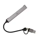 Thumbnail 3 of TECHPRO Port Hub 5-in-2 2xUSB 2.0/USB 3.0/Card reader SDTF Gray