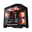 Thumbnail 1 of ดับเบิ้ลยูเจคลูแมน เคสคอมพิวเตอร์ Dreamer Panorama M-ATX Tempered Glass Gaming Case สีดำ