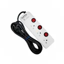 Thumbnail 4 of ดาต้า ปลั๊กไฟ 3 Way 3 Switch 3M. HM3359M3W