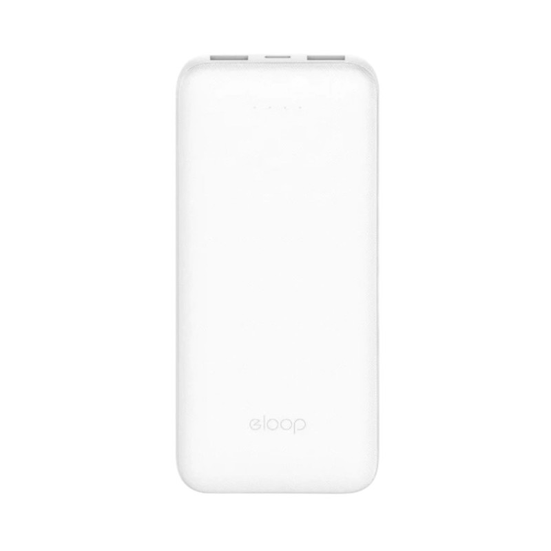 Eloop E33 แบตสํารอง 10000mAh ชาร์จเร็ว 2.4A 12W Powerbank พาวเวอร์แบงค์  White