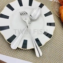 Thumbnail 2 of Twin Fish ( 6 คู่) ชุดช้อนส้อมสแตนเลส ช้อนส้อมสวยหนา 2.5 มม.รหัส 87-45