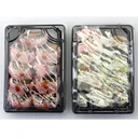 Thumbnail 5 of thefoodbox กล่องซูชิ ST-03 ถาดซูชิ อาหารญี่ปุ่น TakeAway ถาดใส่เนื้อ ถาดแซลม่อน ลายจักรพรรดิ์ แดงทอง [50 ชุด พร้อมฝา]