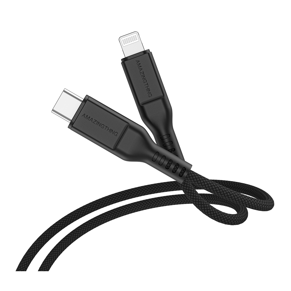 AMAZINGTHING USB-C to Lightning Thunder Pro 2.1 m Black