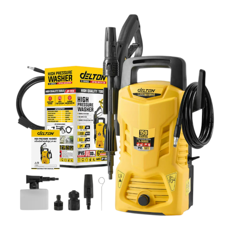DELTON เครื่องฉีดน้ําแรงดันสูง 150 บาร์ 1800 วัตต์ High Pressure Washer เครื่องฉีดน้ํา X-SERIES รุ่น JP-99X