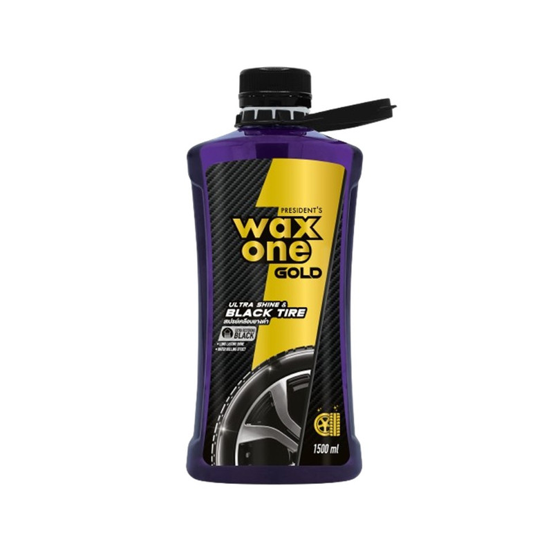 WaxOne Gold Ultra Shine & Black Tire เคลือบยางเงาดํา