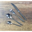 Thumbnail 2 of Twin Fish (18 ชิ้น/ชุด) ชุดช้อนส้อม ครบเซ็ท เรียบหรู แข็งแรง สวยงาม สแตนเลส AISI 201 #No.532 Full Set