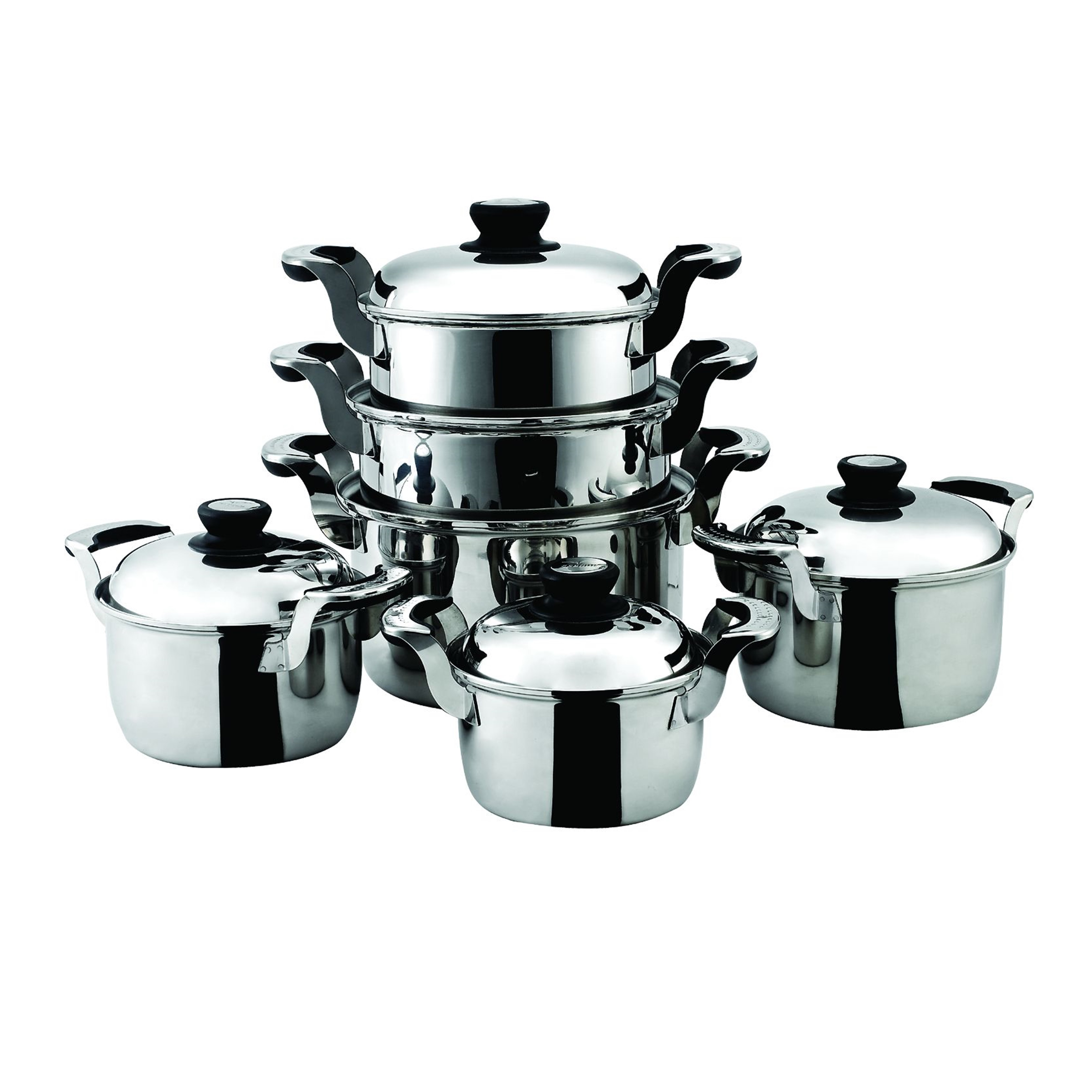 Seagull หม้อชุดแปซิฟิค 12 ชิ้น	Pacific Sauce Pot Set 12 Pcs. Set