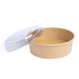 Thumbnail 2 of ARO Kraft Bowl with Lid 500 ml x 25