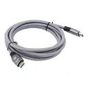 Thumbnail 4 of TECHPRO HDMI to HDMI Cable (V.2.1) 8K 3M. Silver Grey