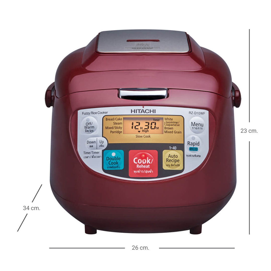 HITACHI Rice Cooker 1 l Model RZ-D10WF Dark Red | Makro PRO