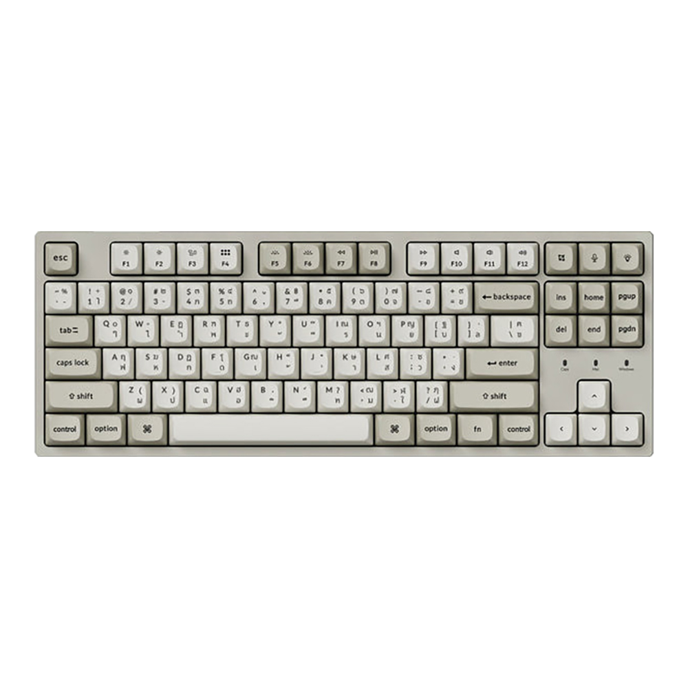 KEYCHRON KEYBOARD (คีย์บอร์ด) C1 PRO 8K QMK SUPER RGB EN/TH - WHITE BANANA SWITCH