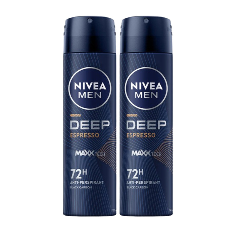 NIVEA MEN Deep Espresso Spray 150 ml. x 2