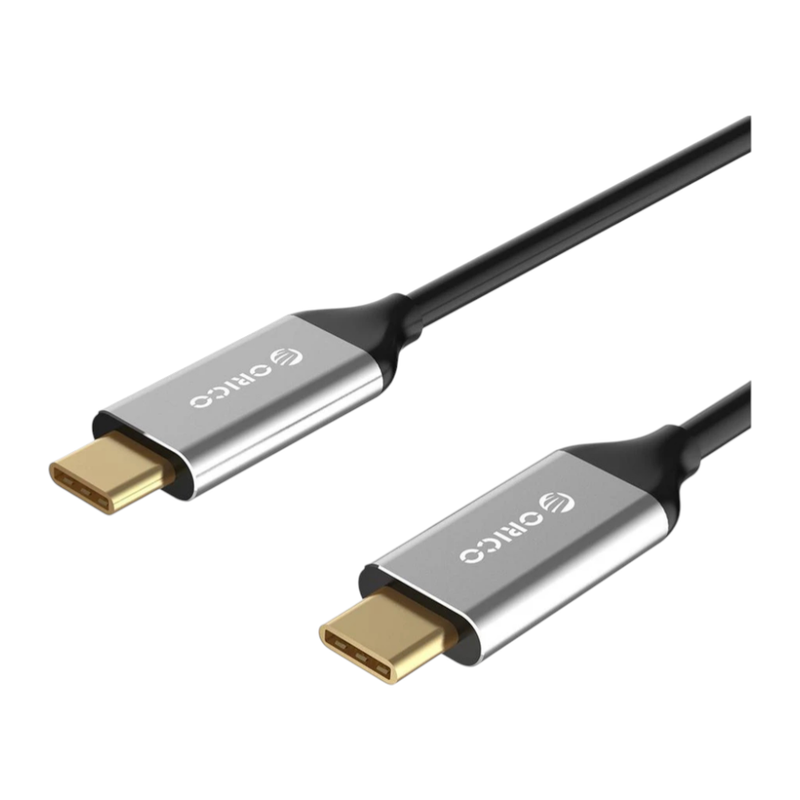 ORICO CCU10 10Gbps USB C to USB C Cable 3A USB3.1 Sync Type C Fast Charging Braided Charger Cord With E-marker Gray สีเทา / GY 0.5M