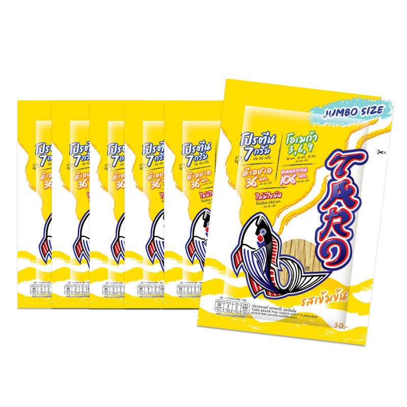 TARO FISH SNACK SPICY FLAVOURED 30G. X6