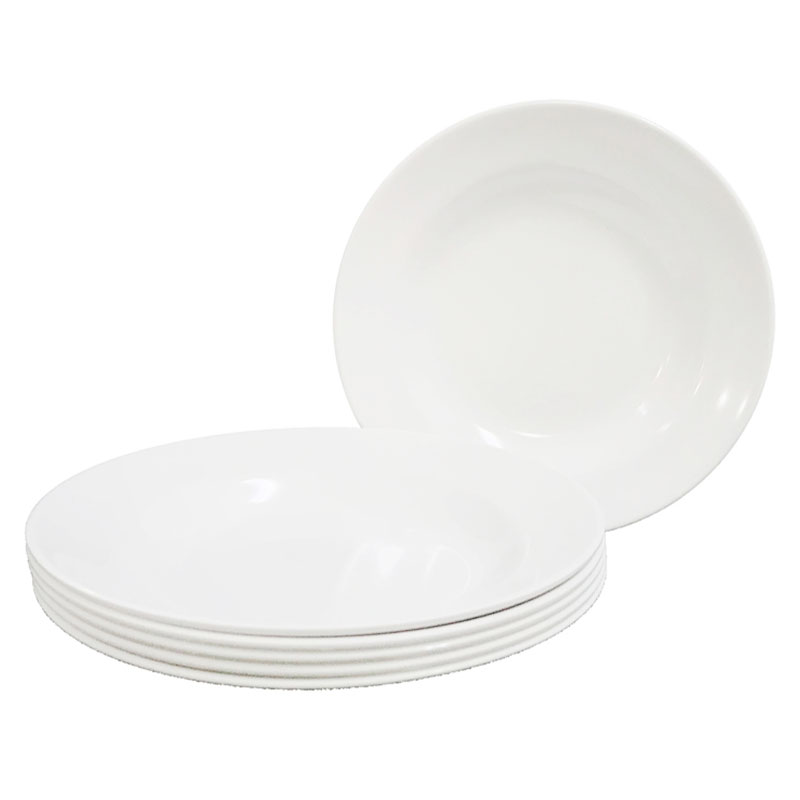 ARO Deep Plate 8" White x 6