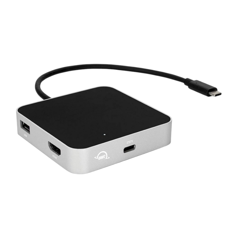 OWC USB3.1 GEN1 Type-C Travel Dock -OWCTCDK5PSL สีดํา-เงิน / BK-SV