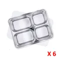 Thumbnail 2 of Empress World ถาดหลุมสแตนเลส 4 ช่อง รุ่น B ฝาปิดพลาสติก x 6
